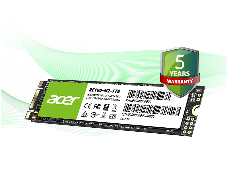 Acer 5-year limited warranty and professional support