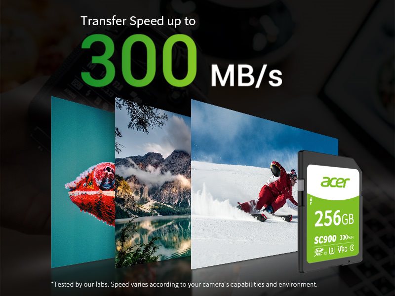Transfer Speed of Acer SC900 saves workflow time