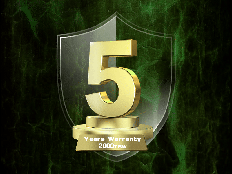 5-year warranty
