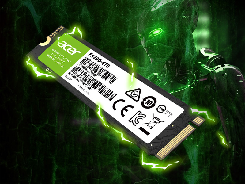 Acer FA200 PCle 4.0 Gen 4 NVMe SSD Solid State Drive