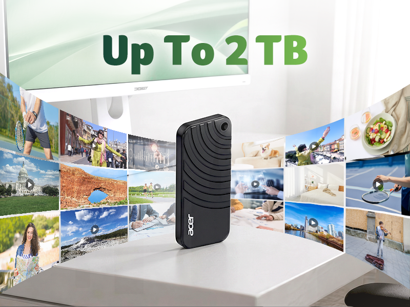 Acer PA100 portable SSD drive with flexible storage up to 2TB
