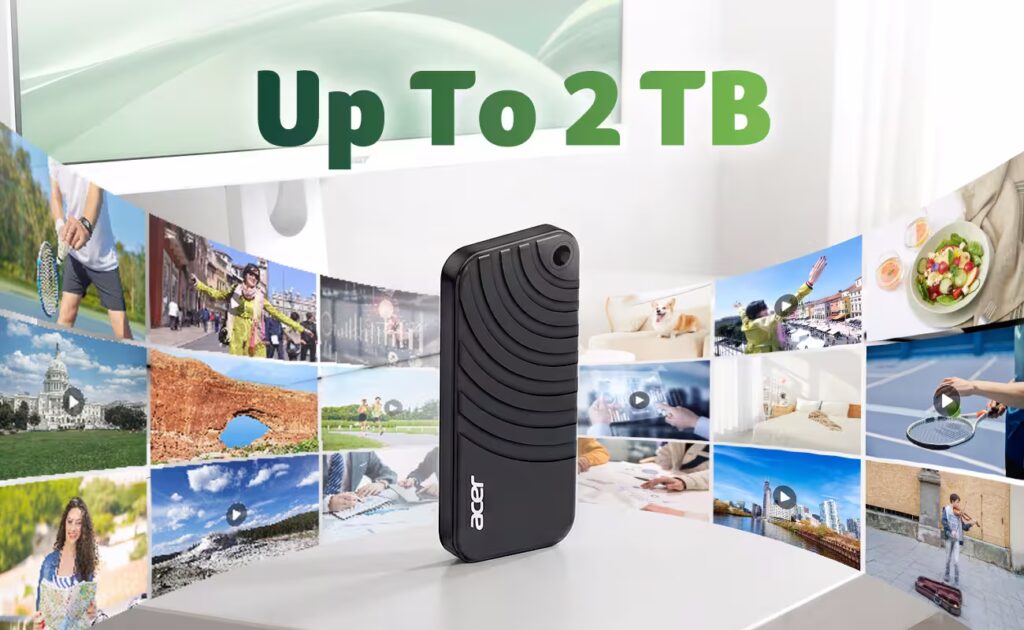 Acer PA100 Portable SSD Up To 2TB Multi Capacity