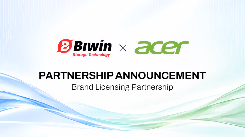 BIWIN Acer partnership expands Acer storage and memory solutions